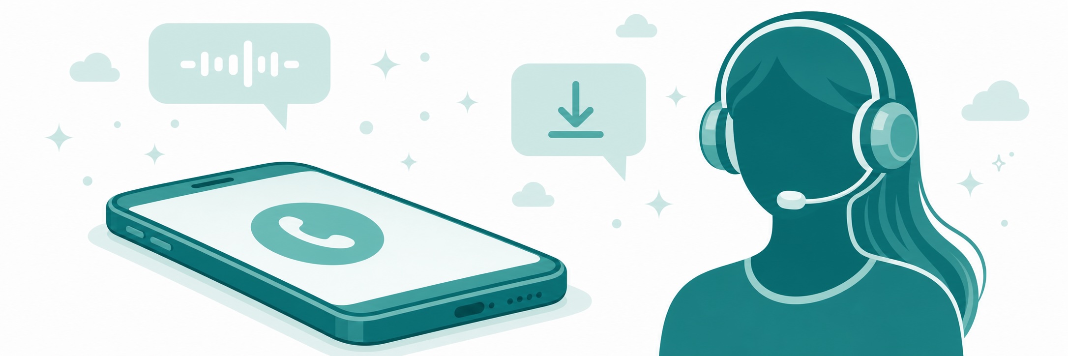 LINA – KI-Telefonassistenz Illustration